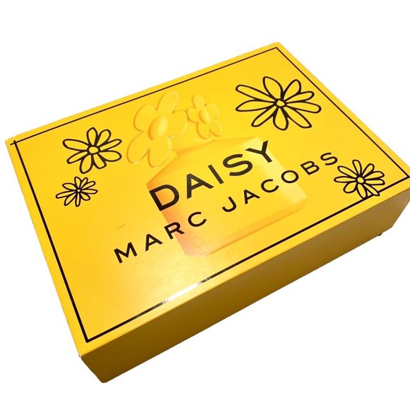 Daisy Marc Jacobs Perfume Box Yellow Cute Storage Display Rectangular Flowers - Picture 1 of 16